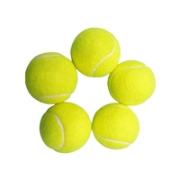 BSCI Offre Spéciale Logo personnalisé balle d'entraînement sportif laine caoutchouc naturel haute élastique balle de tennis durable avec prix de gros