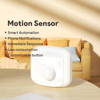 Capteur de mouvement intelligent Tuya + bouton de scène Wifi Zigbee capable de détecter les personnes et les animaux pour les systèmes d'alarme domestiques