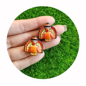 Decorazioni in Resina a Tema Pasqua e Ringraziamento, Coniglietto e Tacchino, Charms per Slime, Accessori per Fai da Te - Product Image 4