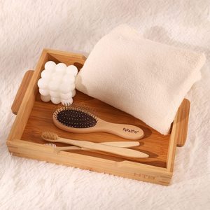 Bamboo Wooden <b>Storage</b> <b>Tray</b> Rectangle Single Compartment For Home Snacks Fruits Hotel Coffee Tea Use - Product Image 1