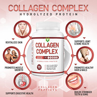 Cápsulas complejas de colágeno de gran venta que soportan la fuerza articular de los huesos para hombres y mujeres 5 tipos de cápsulas de colágeno múltiple