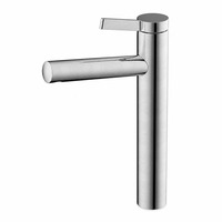 Robinet de lavabo en acier inoxydable 304, sans plomb, matériau de qualité alimentaire, anti-rouille, mitigeur haut pour lavabo de salle de bain, eau chaude et froide