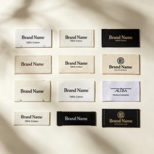 Étiquettes en papier tissé en gros, écologiques, pour chaussures et vêtements, étiquettes de marque, couleurs personnalisées, design personnalisé, finition brillante/mate, sérigraphie - Product Image 4