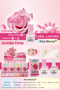 Baiser la beauté longue durée 99% naturel Rose pétale apprêt humidité luminosité finesse Pores invisibles maquillage Base peau apprêt - Product Image 3