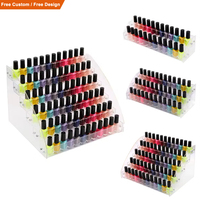 Organisateur de flacons de vernis à ongles en gel, présentoir multi-niveaux en acrylique transparent, étagère de rangement pour cosmétiques, support pour huiles essentielles de maquillage