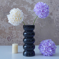 Hydrangea artificielle en soie en gros, tige unique, fleur d'hortensia pour toile de fond de mariage, événementiel, décoration intérieure, fournisseur d'usine