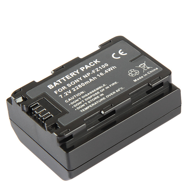 7.2V 2280mAh Li-ion Battery Digital Camera Battery NP-FZ100 NPFZ100 Battery for Sony ILCE-9 A7RIII A7r3 A9 A7RM3