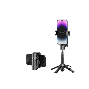 ขนาดพกพา |   ด้ามจับกล้อง DSLR+360 °   การหมุนได้+ช่องเสียบอุปกรณ์เสริม+รีโมทซูม |   Type-C ป๊อปอัพแบบกดครั้งเดียว |   ไม้เซลฟี่ขนาดเล็ก |   สำหรับการถ่ายทอดสด/ภาพถ่าย/วิดีโอบล็อก - Product Image 1