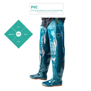 Wader de pêche en PVC à <span class=keywords><strong>5</strong></span> <span class=keywords><strong>couches</strong></span> avec bas de corps <span class=keywords><strong>respirant</strong></span> et imperméable - Product Image 5