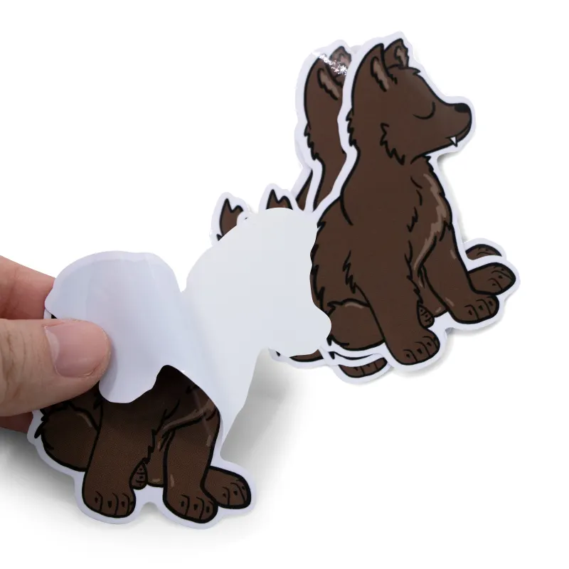 Personalized Brand Logo Custom Print Adhesive Paper Label Waterproof Die Cut Stickers for Laptop