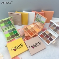 Outils de maquillage en gros 9 couleurs palette d'ombres à paupières hautement pigmentées marque privée fard à paupières miroitant mat végétalien
