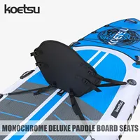 Sièges de paddle board KOETSU Monochrome Deluxe - Dossier en tissu Oxford pour SUP, kayaks, canoës et plus