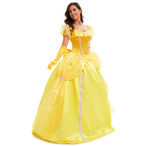 Halloween Anime personnage <span class=keywords><strong>Belle</strong></span> robe <span class=keywords><strong>belle</strong></span> <span class=keywords><strong>et</strong></span> <span class=keywords><strong>la</strong></span> bête princesse Cosplay avec jupe soutien femme TV & Movie Costume - Product Image 3
