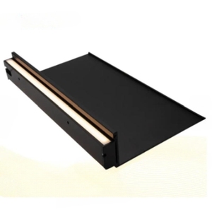 Fabricante Simple Light Luxury All Aluminum Luminous Shelving Colgante de pared con partición de luz Simple Bookshelf Wine Rack One - Product Image 2