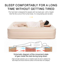 Vente en gros de haute qualité 40cm d'épaisseur double coussin gonflable tapis de couchage de camping matelas gonflable de camping auto-gonflant