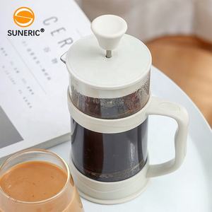 <span class=keywords><strong>Filtre</strong></span> en acier inoxydable portable résistant à la chaleur en verre borosilicaté presse française cafetière de camping - Product Image 6