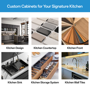Meubles de cuisine modernes <span class=keywords><strong>sur</strong></span> <span class=keywords><strong>mesure</strong></span>, conformes aux normes australiennes et européennes, armoires de cuisine abordables, meubles de cuisine pour villa - Product Image 5