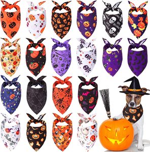 مناديل للكلاب بمناسبة الهالوين، وشاح كبير للكلاب الإناث والذكور، منديل للحيوانات الأليفة للعطلات، مناسب للكلاب الصغيرة والمتوسطة الحجم - Product Image 1