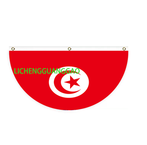 Drapeau en forme d'éventail du Togo, design personnalisé, drapeau en forme d'éventail, drapeau de jardin, drapeau d'extérieur, drapeau de cour - Product Image 2