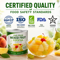 OEM ODM Private Label Gemengde Fruit Conserven 850g 12 blikjes per doos 36 maanden houdbaarheid Op kamertemperatuur bewaren