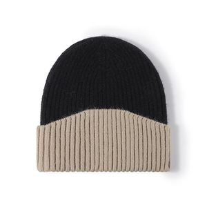 Winter Color Ear Protection Women's Woolen <b>Cap</b> <b>Brimless</b> Beanie Versatile Simple Warm Knitted Hat Wholesale - Product Image 1