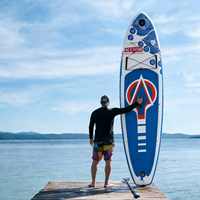 Tabla de Paddle Surf Inflable ACEHERO para Principiantes, Sistema de 3 Aletas, 10'6\"x33\"x6\", Impresión UV, SUP Inflable con Accesorios