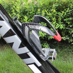 Portabidones de Bicicleta Antuke de Fibra de Carbono, Ligero, de Plástico, con Punta Negra y Roja - Product Image 3