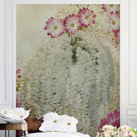Bunga Gantung Sutra Berkualitas Tinggi Wisteria Buatan Terlaris untuk Dekorasi Rumah dan Pernikahan, Hiasan Dinding dan Centerpiece