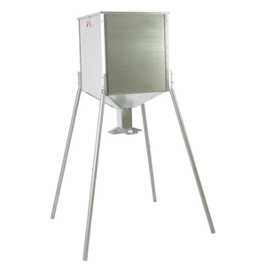 Anpassbarer Großer Metall-Futterautomat mit 450 Pfund Kapazität, Langlebiger Mais-/Pellet-Jagd-Futterautomat aus Verzinktem Stahl - Product Image 1