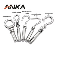 Ancrage à crochet de qualité 8.8 pour fabricants, boulon d'expansion à manchon zingué pour fixation de suspension dans le béton