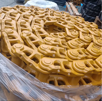Cadenas de Acero para Excavadoras de 37 a 51 Eslabones, Cadena de Tren de Rodaje para Excavadoras, Eslabones de Cadena Lubricados para Tractores de Orugas