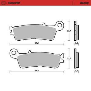 Moto Master FANTIC 250 XX 22-23 pastiglie anteriori da corsa ad alte prestazioni - Product Image 1