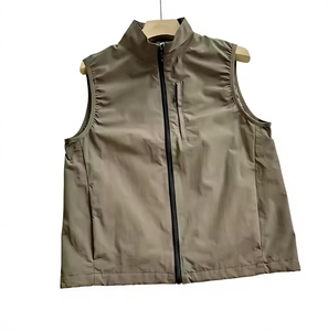 Customized Logo unisex stand up collar <b>vest</b>, sun protection, breathable, quick drying, outdoor functional sleeveless - Product Image 5