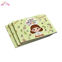 Fabrication personnalisée de livres de coloriage pour enfants avec couverture souple en carton, impression personnalisée A4, reliure parfaite, impression pour enfants