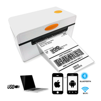 Imprimante de bureau miniature blanche à haute vitesse et économique de 4 pouces pour étiquettes d'expédition 203 dpi, pour les magasins de détail, en stock