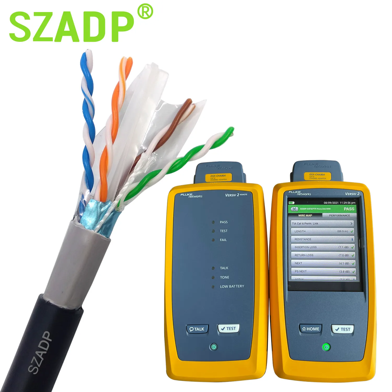 Network Cable Szadp Network Cable FTP CAT6 High Speed 500MHZ Lan Cable