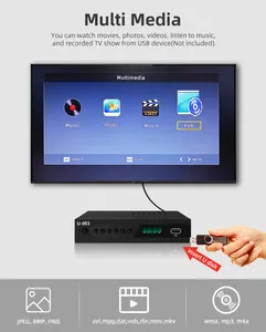 Smart FreeチャンネルATSC HD Digital Converter Box Convertidor Digital TV Set Top Box CajaデTV