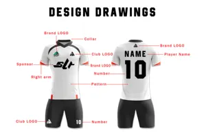 Pengiriman cepat seragam sepak bola grosir kustom desain Retro kaus sepak bola cetakan Digital bergaris Jersey sepak bola