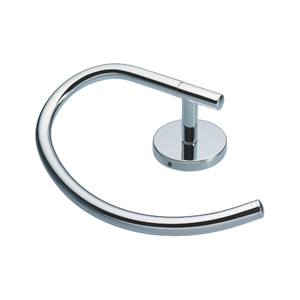 Polished Chrome Towel Ring Zinc Alloy Base Stainless Steel Square Wall Mounted Bathroom <b>Accessories</b> - Product Image 2