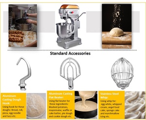 20L Electric Planetary <strong>Mixer</strong> with Three-Speed and Emergency Stop Button for Professional Bread Bakery Use - Product Image 4