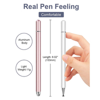 Stylets passifs universels promotionnels de tablette d'écran tactile pour des ordinateurs portables d'Apple/iPhone/iPad