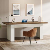 Pour Tribesigns 63 \ "bureau exécutif moderne en bois bureau grand ordinateur bureau à domicile Table d'étude