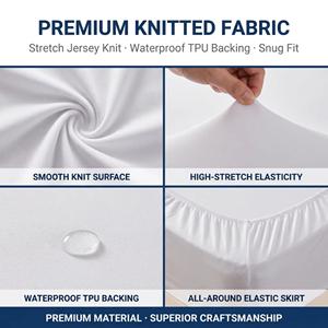 Draps <span class=keywords><strong>de</strong></span> <span class=keywords><strong>lit</strong></span> ajustés tricotés sur mesure, élastiques tout autour, doux et respirants, ensembles <span class=keywords><strong>de</strong></span> literie, vente en gros d'usine - Product Image 3