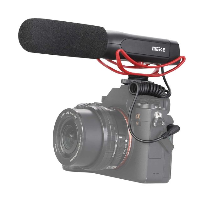 Meike MK-MP2 Camera shotgun Microphone, Unidirectional Cardioid Condenser Microphone