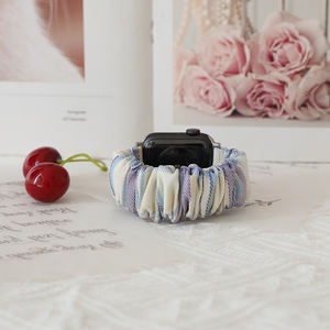 <span class=keywords><strong>Bracelet</strong></span> élastique chouchou <span class=keywords><strong>tressé</strong></span> à dégagement rapide pour <span class=keywords><strong>Apple</strong></span> <span class=keywords><strong>Watch</strong></span> Ultra Strap personnalisé bricolage été bracelets de montre intelligents - Product Image 4