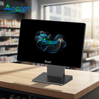 Système de point de vente OCOM 15,6 pouces POS-1566 pour ordinateur de bureau Android/Windows, solution complète de caisse enregistreuse par les fabricants