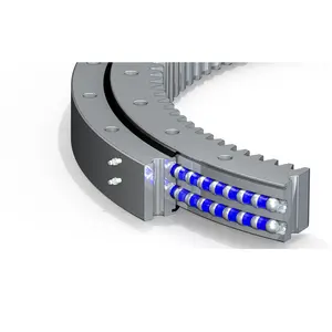 Internal Gear Tooth Hard Double Row Ball Slewing Ring Bearing From Excavator