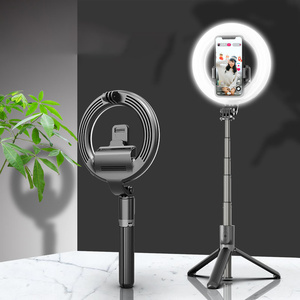 Đèn Selfie Ring Tripod Có Thể Kéo Dài Đèn LED Fill Light Đèn Làm Đẹp Gấp Di Động Monopod Có Thể Điều Chỉnh Nhiệt Độ Màu Từ Xa - Product Image 4