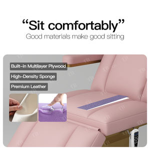 Camilla estética Turri, mesa de masaje eléctrica, Control de pies, cama cosmética, muebles de salón de belleza de cuero blanco, cama de masaje - Product Image 4