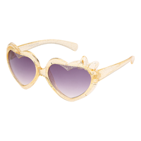 Nouveauté OEM Lunettes de soleil pour filles personnalisées pour enfants, monture intégrale colorée en forme de cœur, protection UV400 à 100%